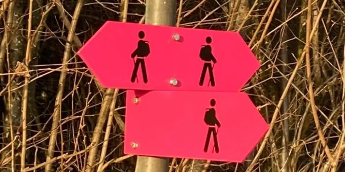 Winterwanderweg Frist geöffnet.