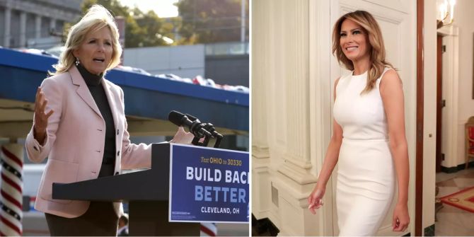 Melania Trump Jill Biden