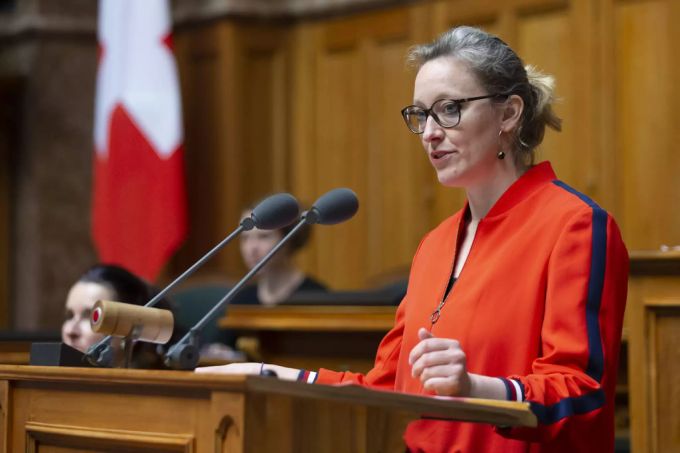Aline Trede, Nationalrätin Grüne, ist Co-Präsidentin des «Gewerbevereins – Sektion Mittelland». Trede Gewerbeverein Bern
