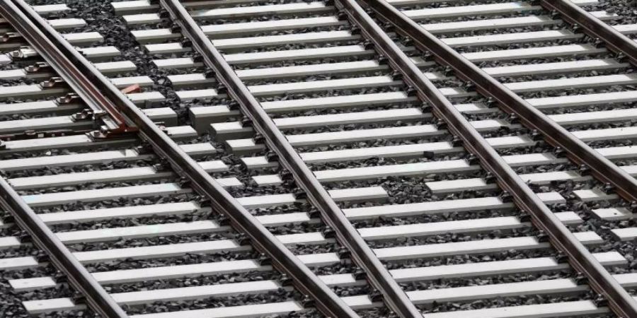 Gleisbauarbeiten am Bahnknoten in Rosslau in Sachsen-Anhalt. Nicht nur bestehende Strecken pflegen, sondern auch neue bauen: Acht Verbände aus der Bahn-Industrie haben die künftige Bundesregierung aufgefordert, mehr Geld und mehr Aufmerksamkeit für den Ausbau und die Digitalisierung der Bahn-Infrastruktur aufzuwenden. Foto: Hendrik Schmidt/dpa-Zentralbild/dpa