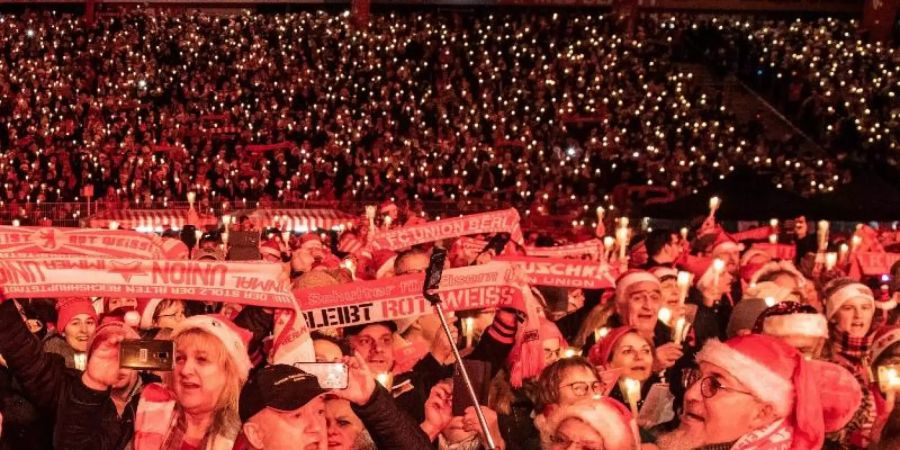 Das Weihnachtssingen im Stadion An der Alten Försterei fällt 2020 aus. Foto: Paul Zinken/dpa