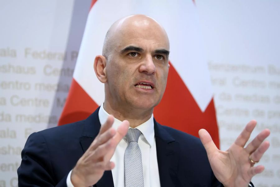 Alain Berset Medienkonferenz