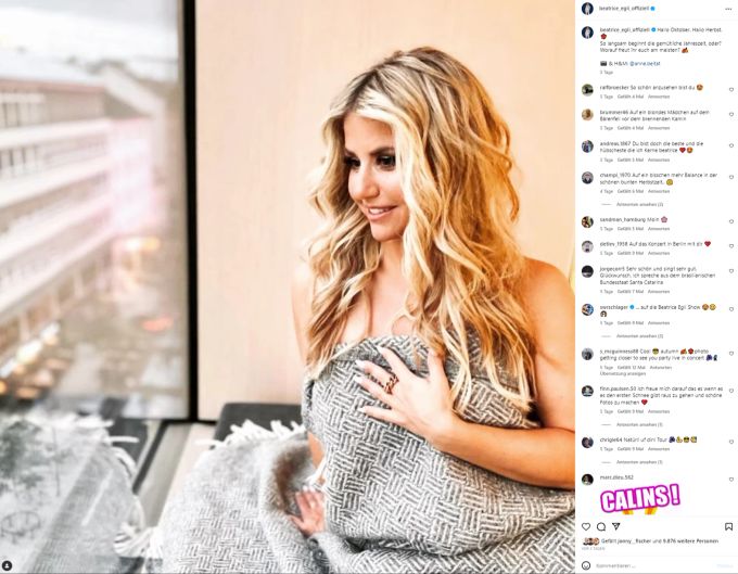 Beatrice Egli gibt Rede und Antwort. Beatrice Egli