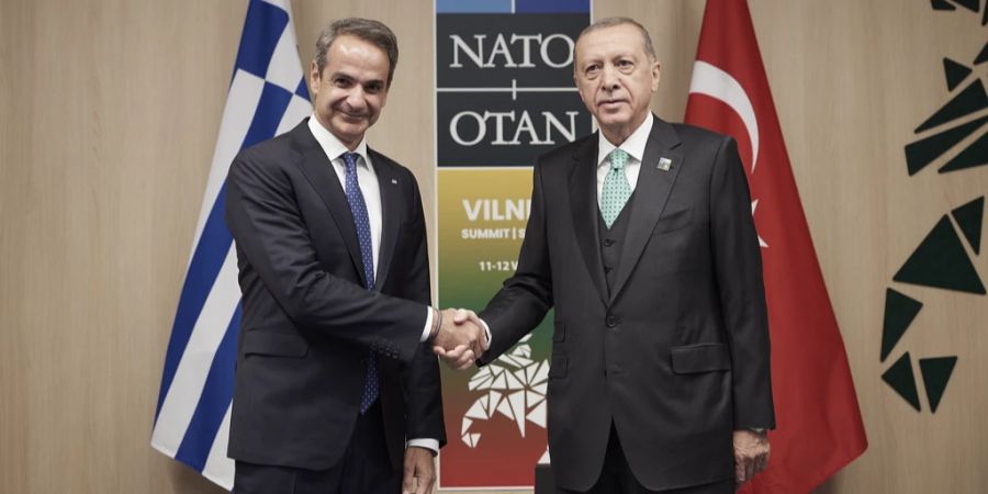 Recep Tayyip Erdogan Kyriakos Mitsotakis