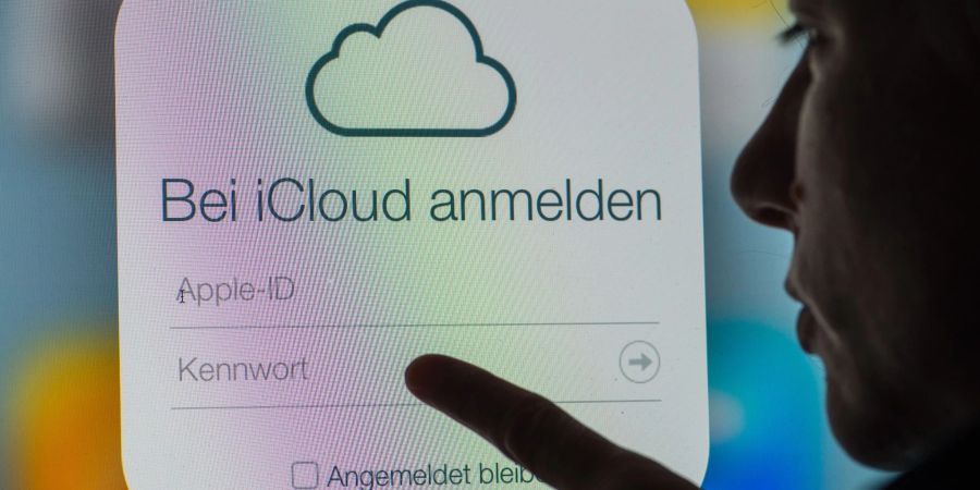 Die Startseite des Online-Speicherdienstes iCloud von Apple.