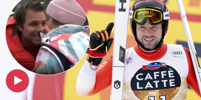 Wengen-Dernière - So herzig wird Beat Feuz von Tochter Clea überrascht