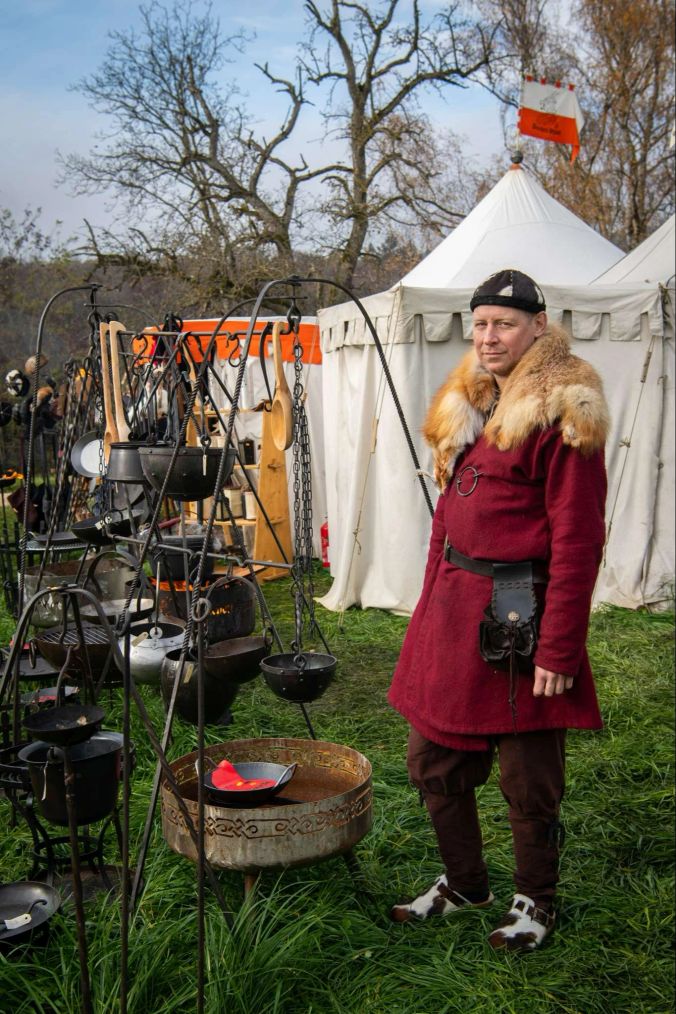 Roland Wittwer aus Bassersdorf am Stand der "Drachen Span".