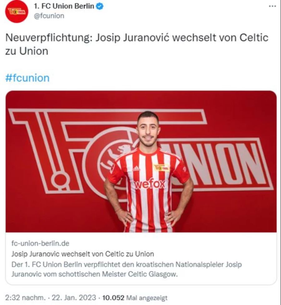 Josip Juranovic Union Berlin