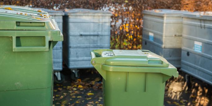 Abfallcontainer für Grüngut. (Symbolbild) Abfallcontainer für Grüngut. (Symbolbild)