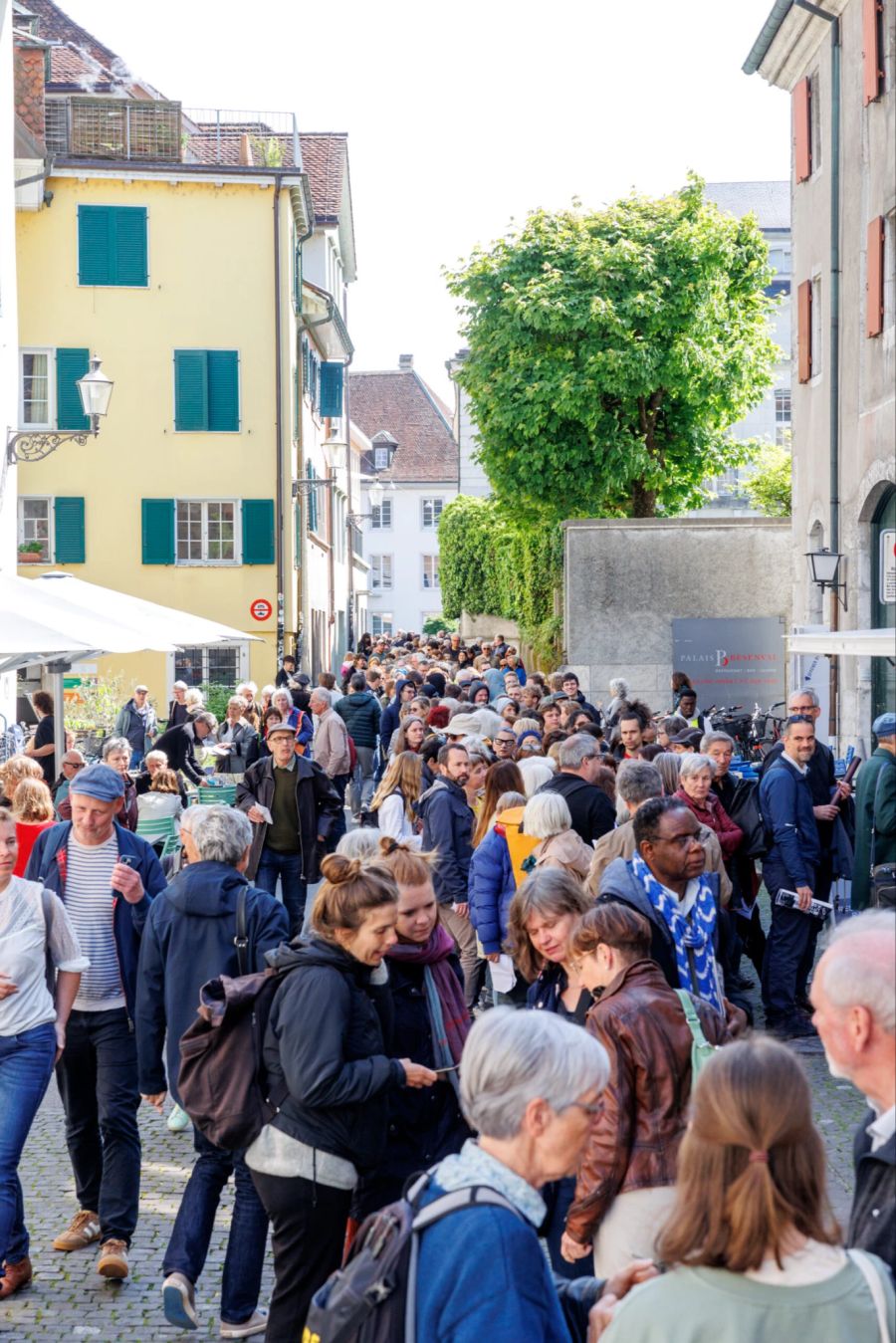 Die Stimmung in Solothurn während den Literaturtagen war prächtig.