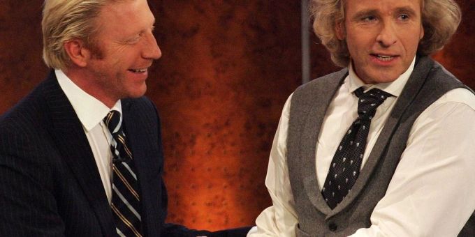 Boris Becker und Thomas Gottschalk im Jahr 2007 bei «Wetten, dass..?». Boris Becker Thomas Gottschalk