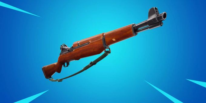 fortnite das infanteriegewehr auf blauem hintergrund - auszeichnung fortnite