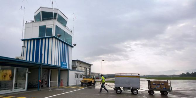 Der Flughafen in Altenrhein.