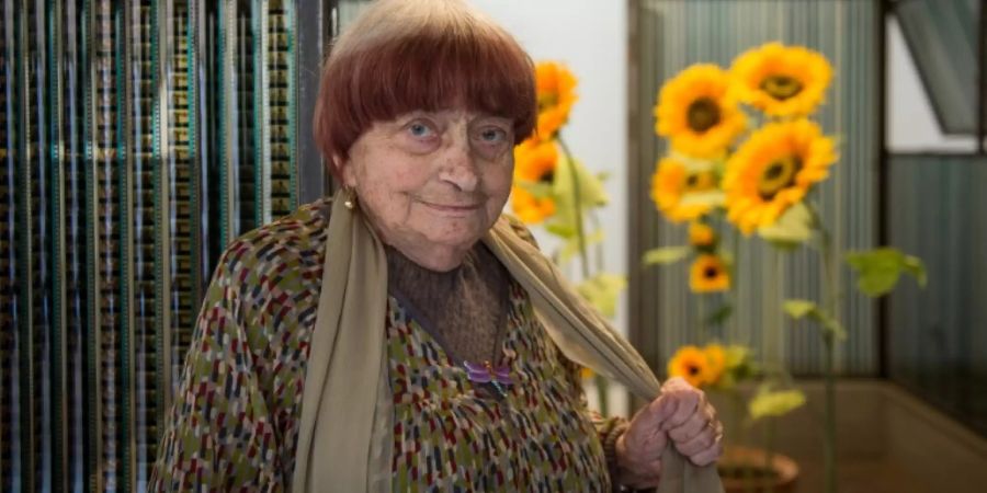 Agnès Varda bei einer Ausstellungseröffnung am 23. März