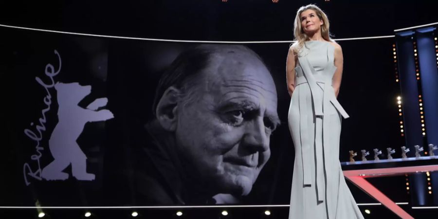 Auch in Deutschland wird um Bruno Ganz getrauert: Hier Anke Engelke vor seinem Portrait an der Berlinale am 16. Februar 2019.