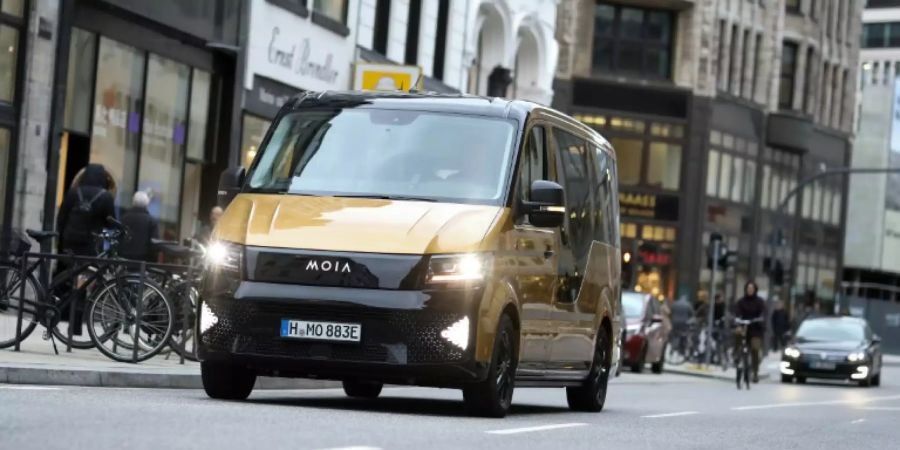 Elektrofahrzeug des Mobilitätsdienstleisters Moia