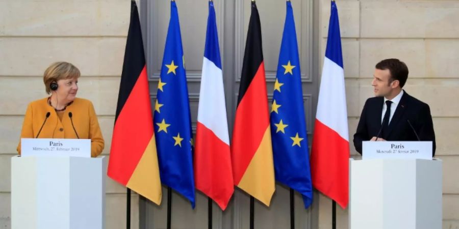 Merkel und Macron in Paris