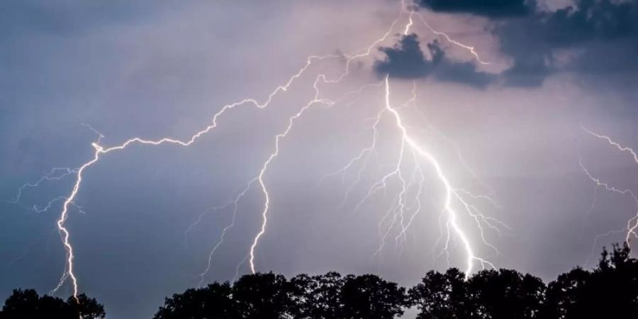 Dank eines Radioteleskopes aus tausenden einfachen Antennen haben Wissenschaftler herausgefunden, warum Gewitterwolken mehrfach blitzen. Foto: Patrick Pleul/Illustration