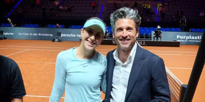 Belinda Bencic Patrick Dempsey