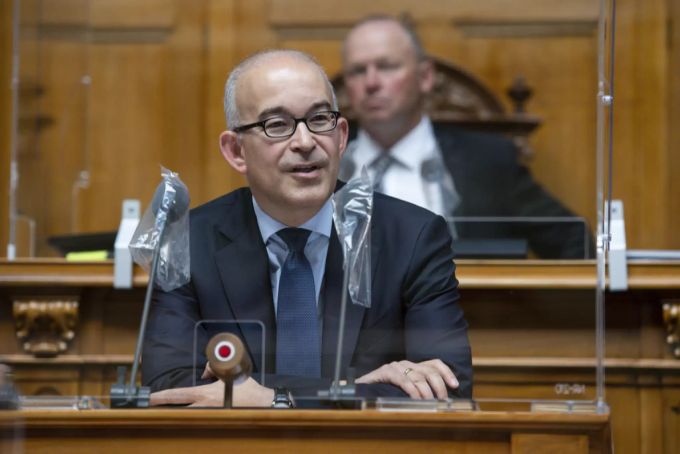 SVP-Nationalrat Gregor Rutz (ZH) im Nationalratssaal. Gregor Rutz SVP