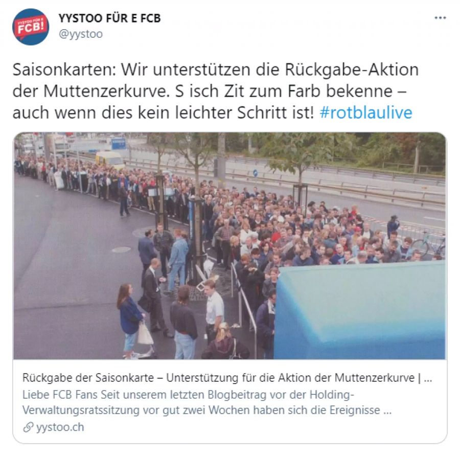 «Yystoo für e FCB»