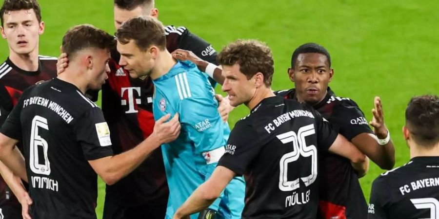 Die neunte Meisterschaft in Serie ist dem FC Bayern kaum noch zu nehmen. Foto: Alexander Hassenstein/Getty POOL/dpa