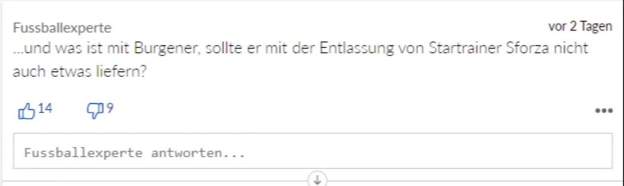 Der Fussballexperte sieht auch Burgener in der Pflicht.