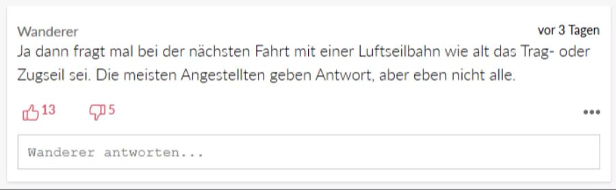 Ein Leser weist auf die entscheidende Sicherheitsfrage hin.