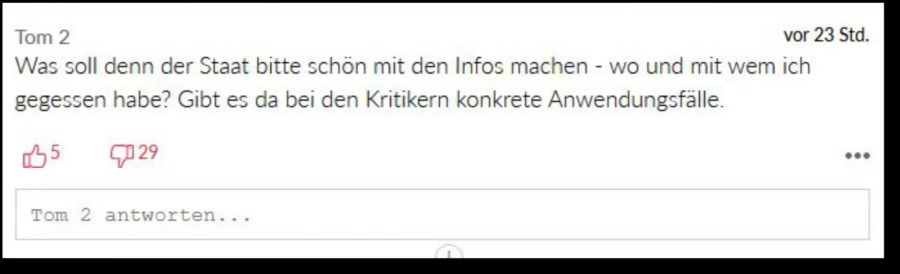 Wo liegt das Problem, findet ein au.ch-Leser.