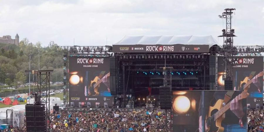 «Rock am Ring» wird es in diesem Jahr nicht geben. So sah es 2019 am Nürburgring aus. Foto: Thomas Frey/dpa