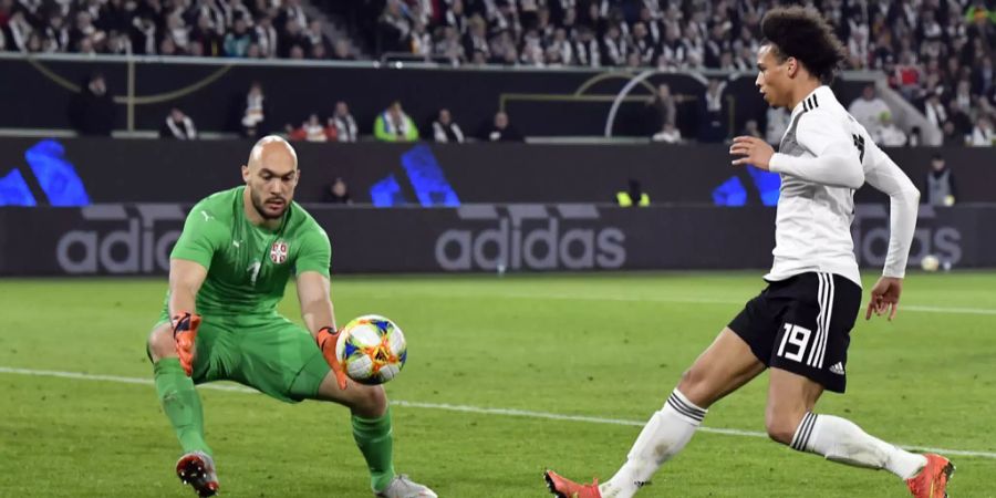 Sané lief bereits 21 Mal für die deutsche Nationalmannschaft auf.