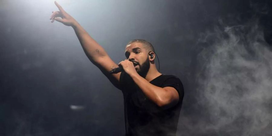 Der kanadische Rapper Drake 2005 beim Wireless Festival in London. Foto: Jonathan Short/Invision/AP/dpa
