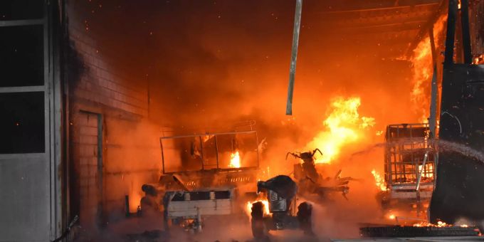 Brand in Hergiswil LU Brand