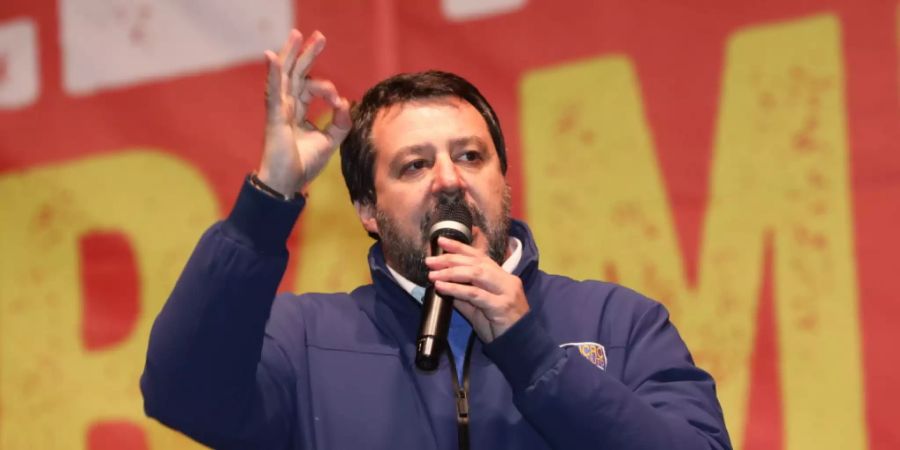 Bei der wichtigen Regionalwahl in der norditalienischen Region Emilia Romagna liegen die Sozialdemokraten (PD) nach ersten Prognosen vor der rechten Lega von Oppositionschef Matteo Salvini. (Archivbild)