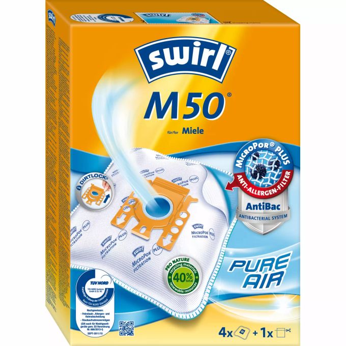 Swirl bietet eine grosse Auswahl an Staubfilterbeuteln für alle handelsüblichen Staubsauger. Swirl