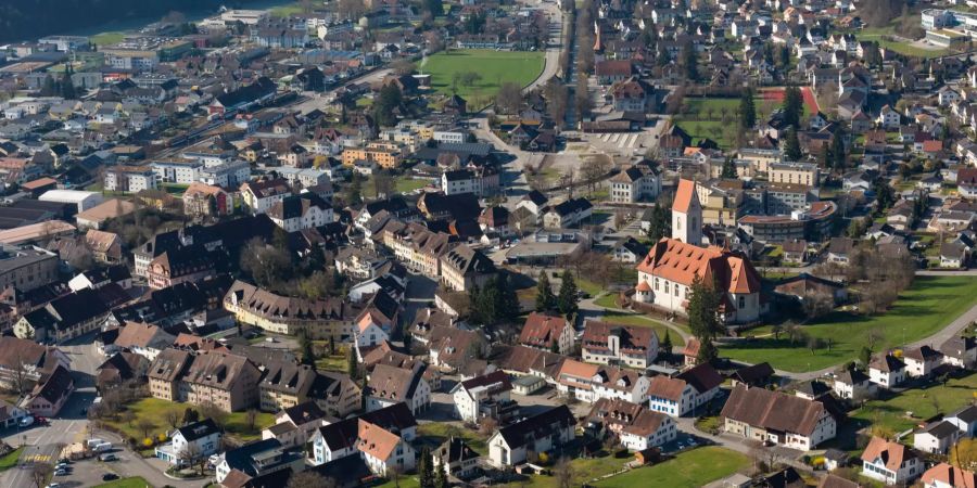 Blick auf die Gemeinde von Balsthal (SO).