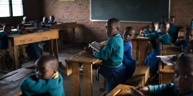 Afrika Schulkinder Mahlzeit