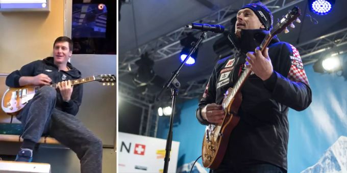 Im Video - Ex-Skistar Kostelic singt «Vogulisi» im Zug nach Wengen