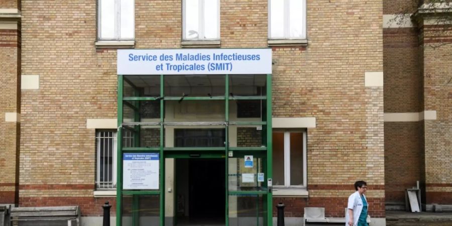 Sonderstation im Pariser Krankenhaus Bichat.