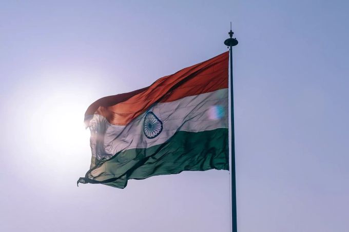 Indische Flagge. indische flagge