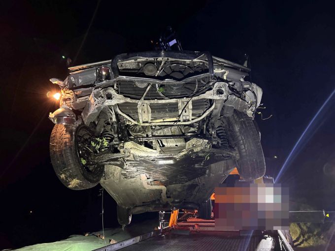 Beim Unfall entstand ein Sachschaden. Sachschaden