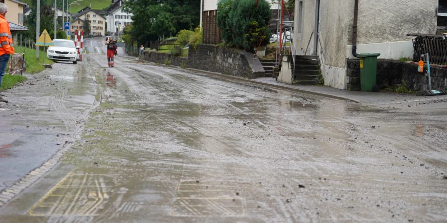 Das Unwetter hat Spuren hinterlassen.