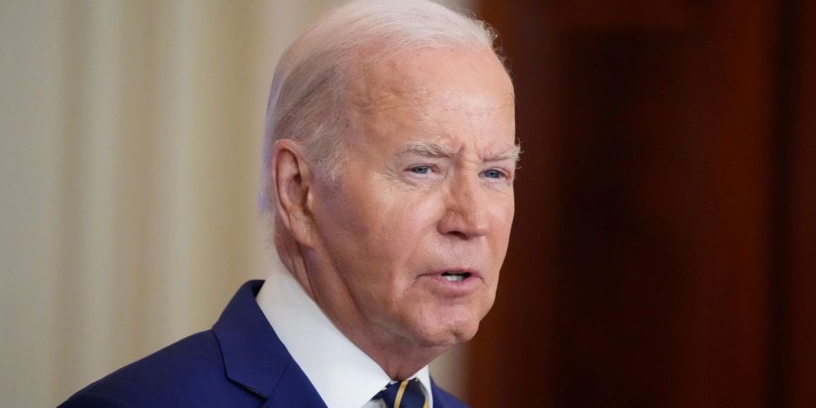 Sein Entwurf eines Deals sieht zunächst eine vollständige und uneingeschränkte Waffenruhe von sechs Wochen vor: Joe Biden.