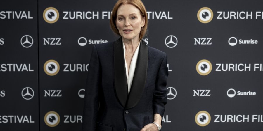 Die oscarprämierte Schauspielerin Julianne Moore am Zurich Film Festival (ZFF). Ihr wurde der Ehrenpreis «Golden Icon Award» verliehen.