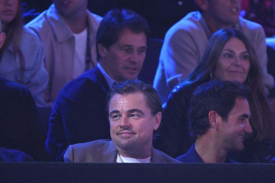 Hollywood trifft Tennis-Ikone: DiCaprio und Federer sichtlich zufrieden über Europas Sieg.