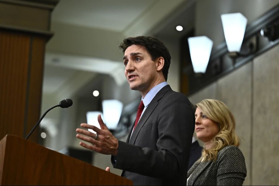 Justin Trudeau lenkt ein, um weitere Zölle zu verhindern. (Archivbild)