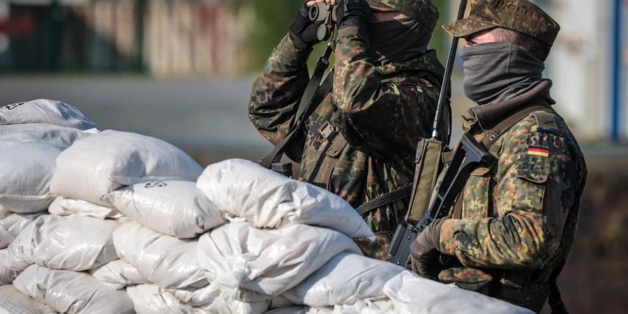 Heimatschützer bei der Bundeswehr-Übung «Fishtown Guard 2024»