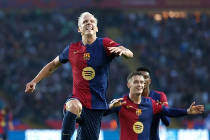 Dani Olmo darf wieder für den FC Barcelona auflaufen. Dani Olmo FC Barcelona