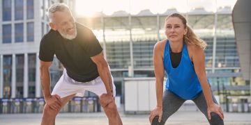 paar beim sport