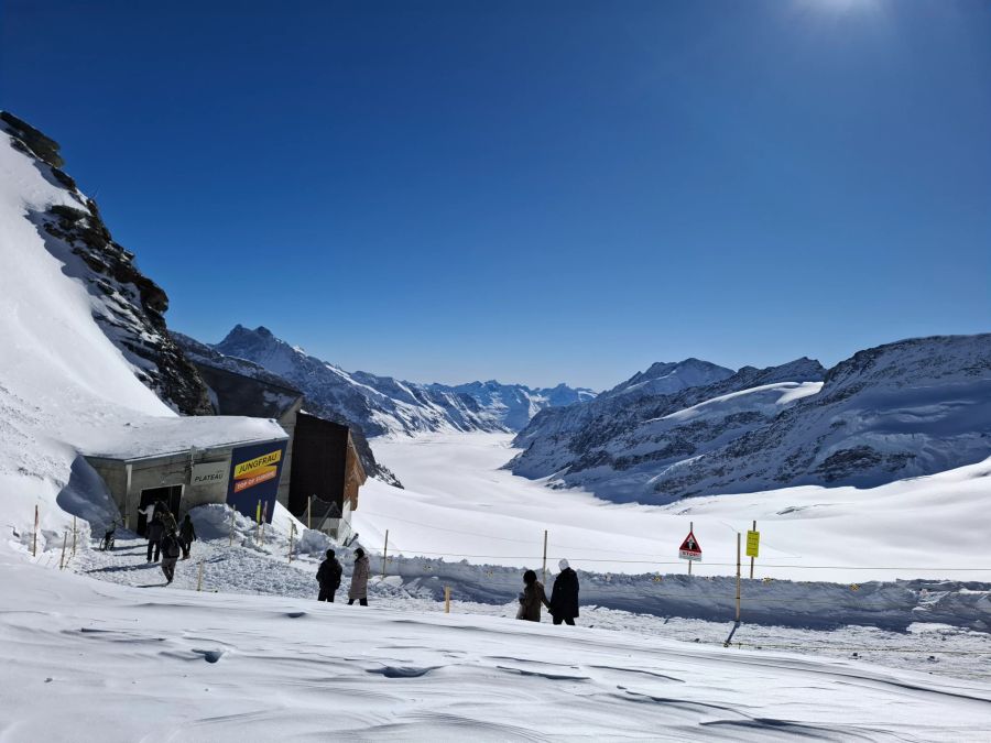 Die Jungfraubahnen betonen, politische Schnee-Botschaften zu entfernen.